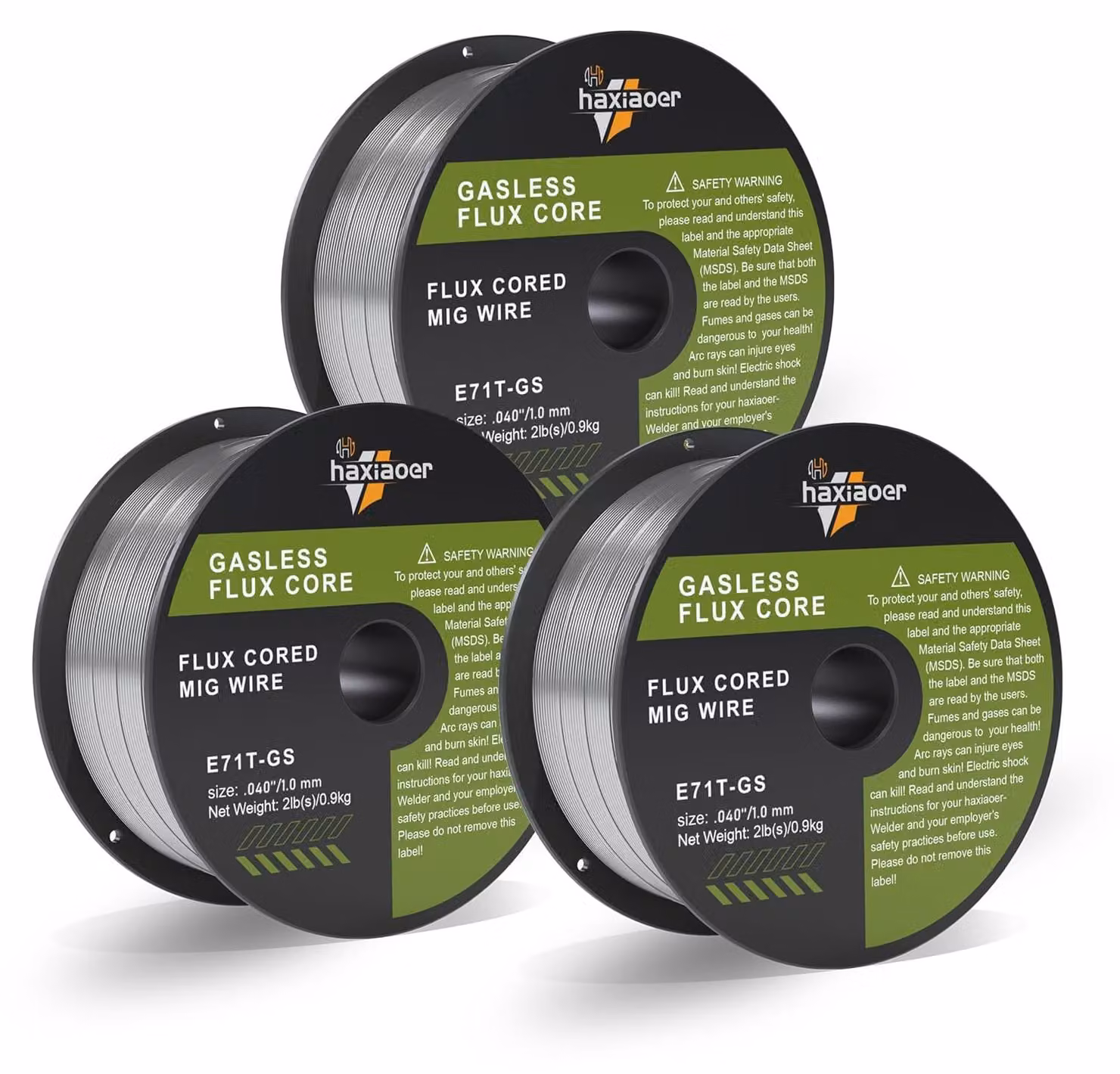Filo di saldatura autoproteggente da 1,0 mm e 3,0 kg, filo per saldatura MIG senza gas