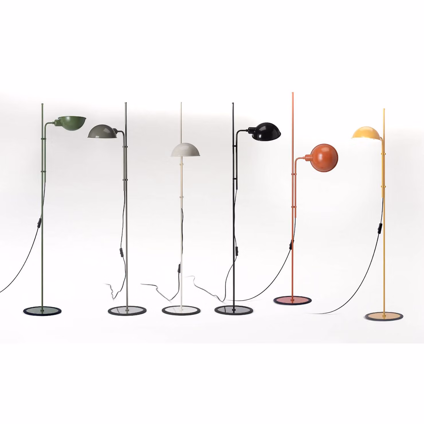 MARSET Lampada da terra di design Funiculí, Alluminio / Grigio / Zincato, Soggiorno / Sala da pranzo, Metallo, Design, Lampada da terra