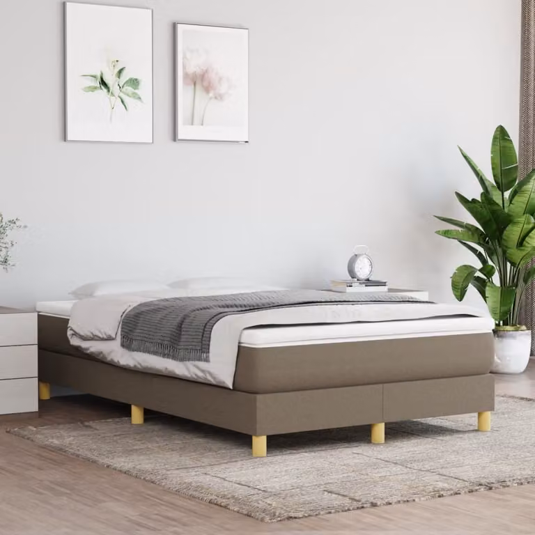 Maison Exclusive - Struttura Letto a Rete a Molle Tortora 120x200 cm Tessuto
