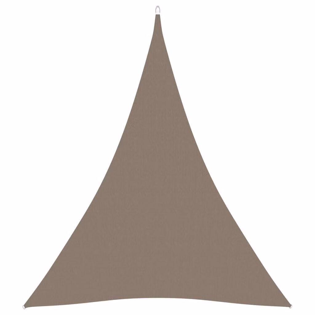 The Living Store Tenda da sole Oxford in tessuto triangolare 3x4x4 m Taupe