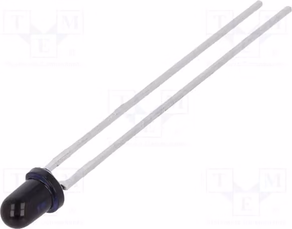 2 emettitori IR da 860 nm, 1,7÷2V, SFH 4356, LED a infrarossi neri, 3 mm, 100 mA, per montaggio a foro passante, 90 mW, angolo di emissione 20°