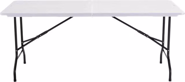 Oviala - Set di 10 tavoli pieghevoli 180 x 70 x 74 cm