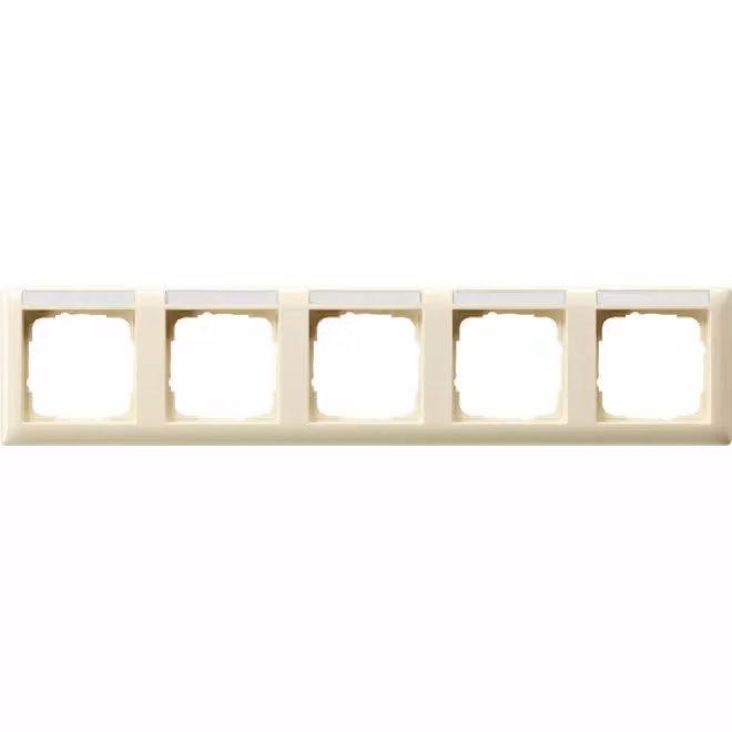 Gira 109501 Cornice di copertura a 5 moduli BSF orizzontale Sistema 55 Bianco crema