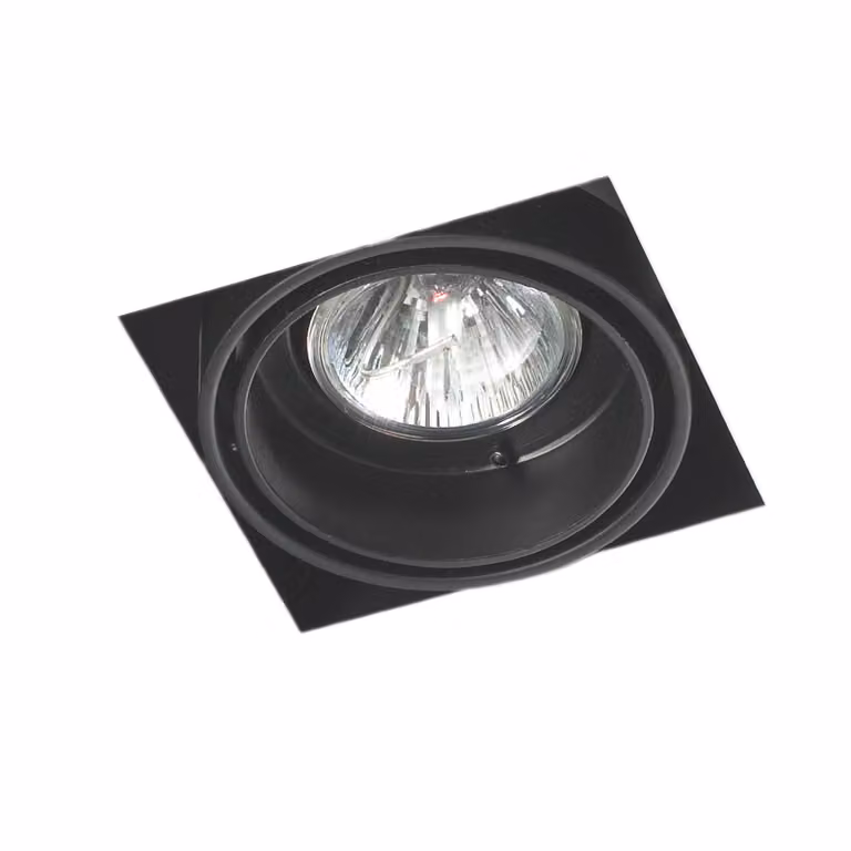 Downlight Multidir One LED 107 mm senza cornice 8 W 58,1° Nero IP23
