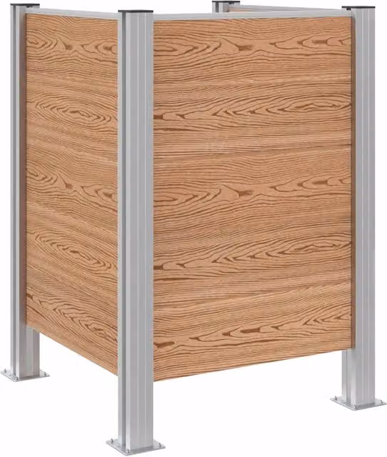 Recinzione Contenitore per Rifiuti Marrone 85 x 85 x 115 cm CFW4970768