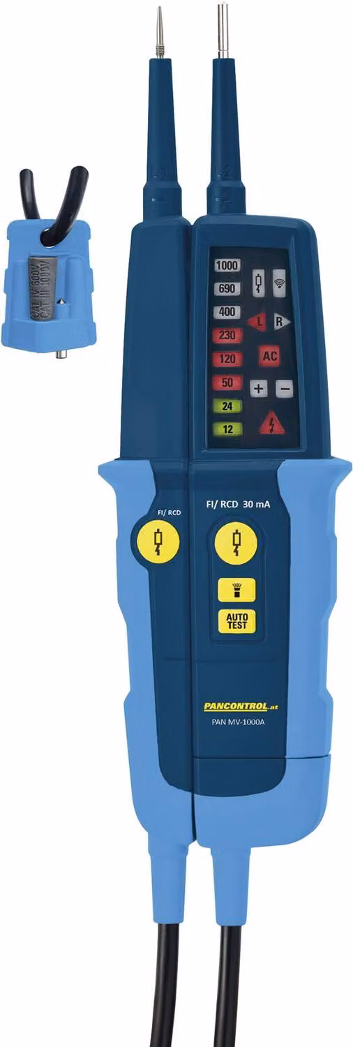 Tester di tensione Pancontrol 2 poli PAN MV - Tester di corrente con display LED, 1000V
