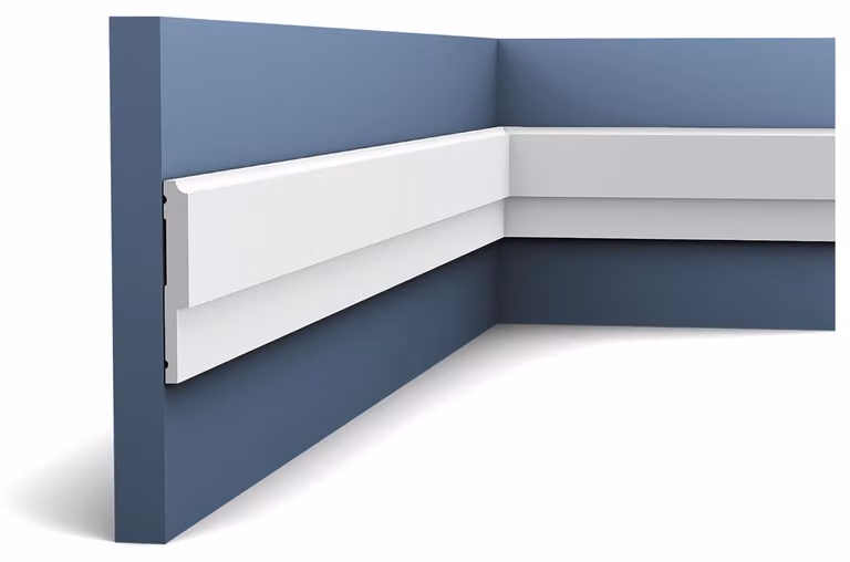 Orac Decor P9900 Luxxus Robusta modanatura a stucco Modanatura a muro Modanatura a fregio Profilo decorativo a cornice Modanatura antiurto | 2 metri