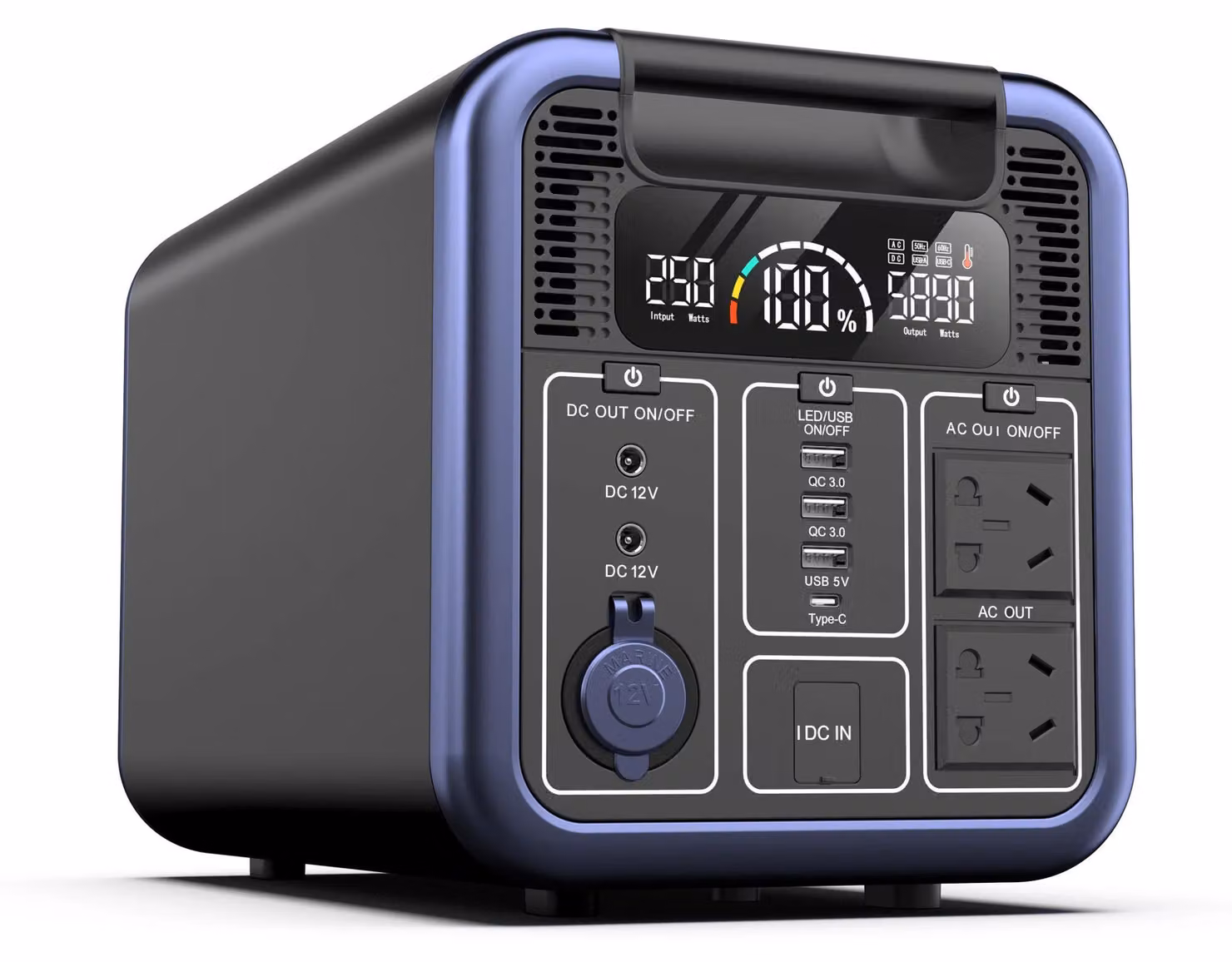 Alimentatore portatile - Power bank mobile - Generatore di energia - Batteria per campeggio - 2000W