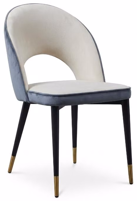 Sedia da pranzo in stile moderno, confortevole, verde e bianca, comoda, nuova tendenza