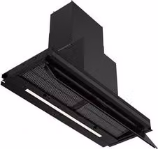 Cappa da incasso Silverline Inside Core Pro Nero con tecnologia Drop Control, aspirazione 648 m³/h, Classe A, 64 dB, Larghezza: 89,8 cm