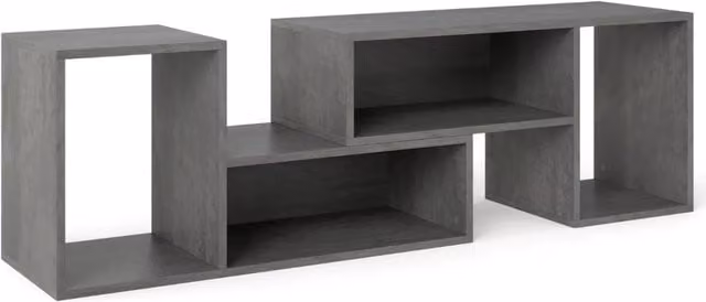 Mobile porta TV modulare da 2 pezzi 80 x 30 x 40 cm ampio spazio di archiviazione design moderno legno ingegnerizzato grigio 20_0012798