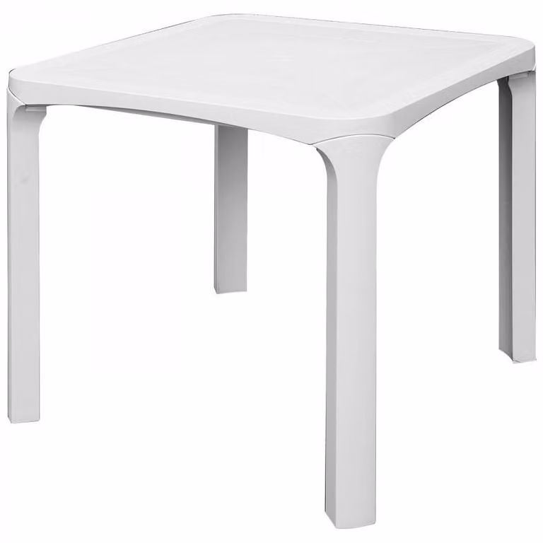 Tavolo ole' rattan 80x80 – Bianco – Grand Soleil