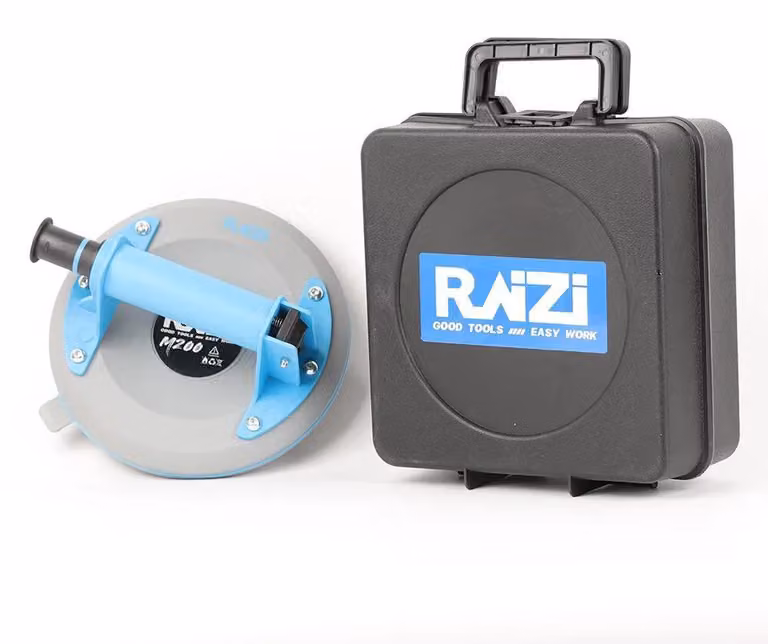 Ventosa a vuoto, azionamento manuale tramite pompa, adatta a diversi materiali, con contenitore in plastica, 85 kg-a
