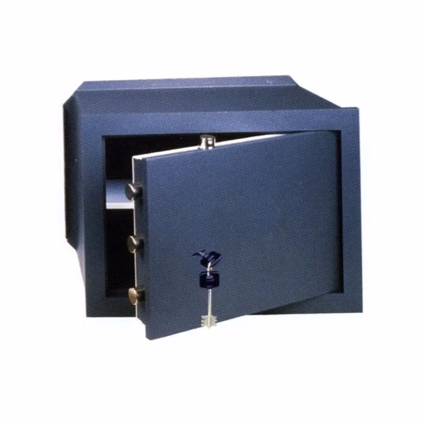 Cassaforte da incasso a muro Cisa con chiusura a chiave in acciaio Grigio L: 26 cm, P: 20 cm, H: 17 cm – 2