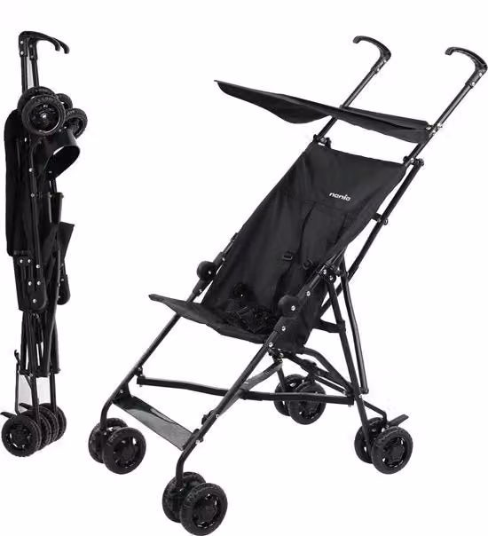 Carrello per bambini dai 6 ai 36 mesi - leggero e pieghevole + con sistema di trasporto + parasole