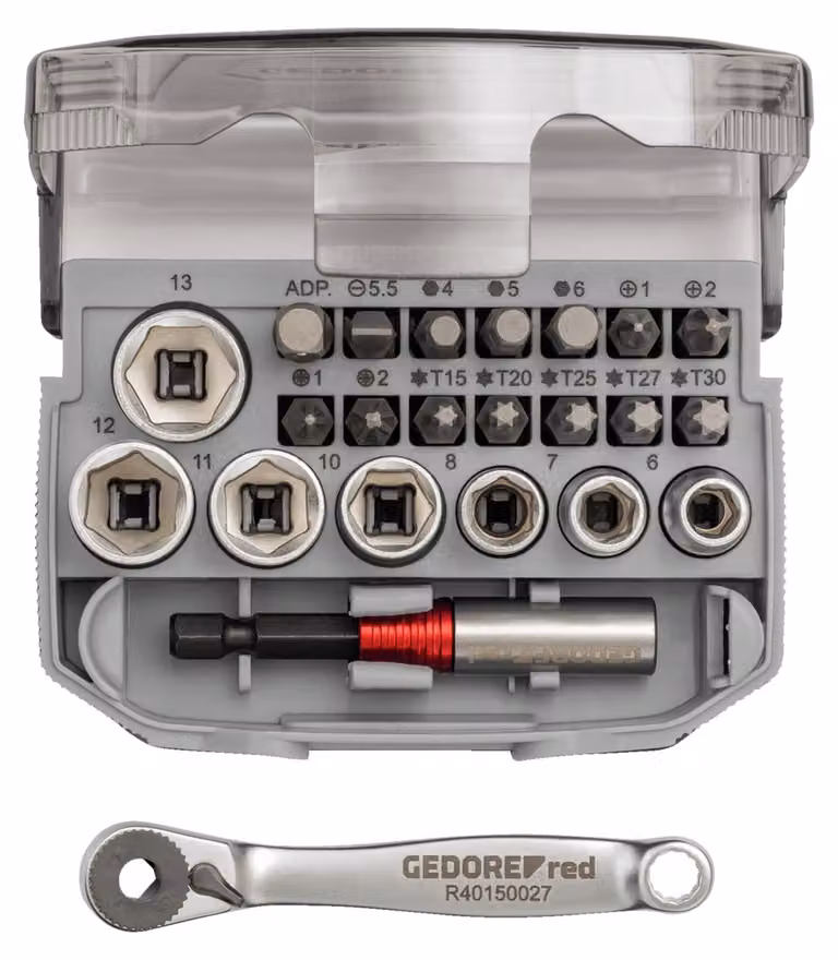 GEDORE set di bussole rosse 1/4 23 pezzi
