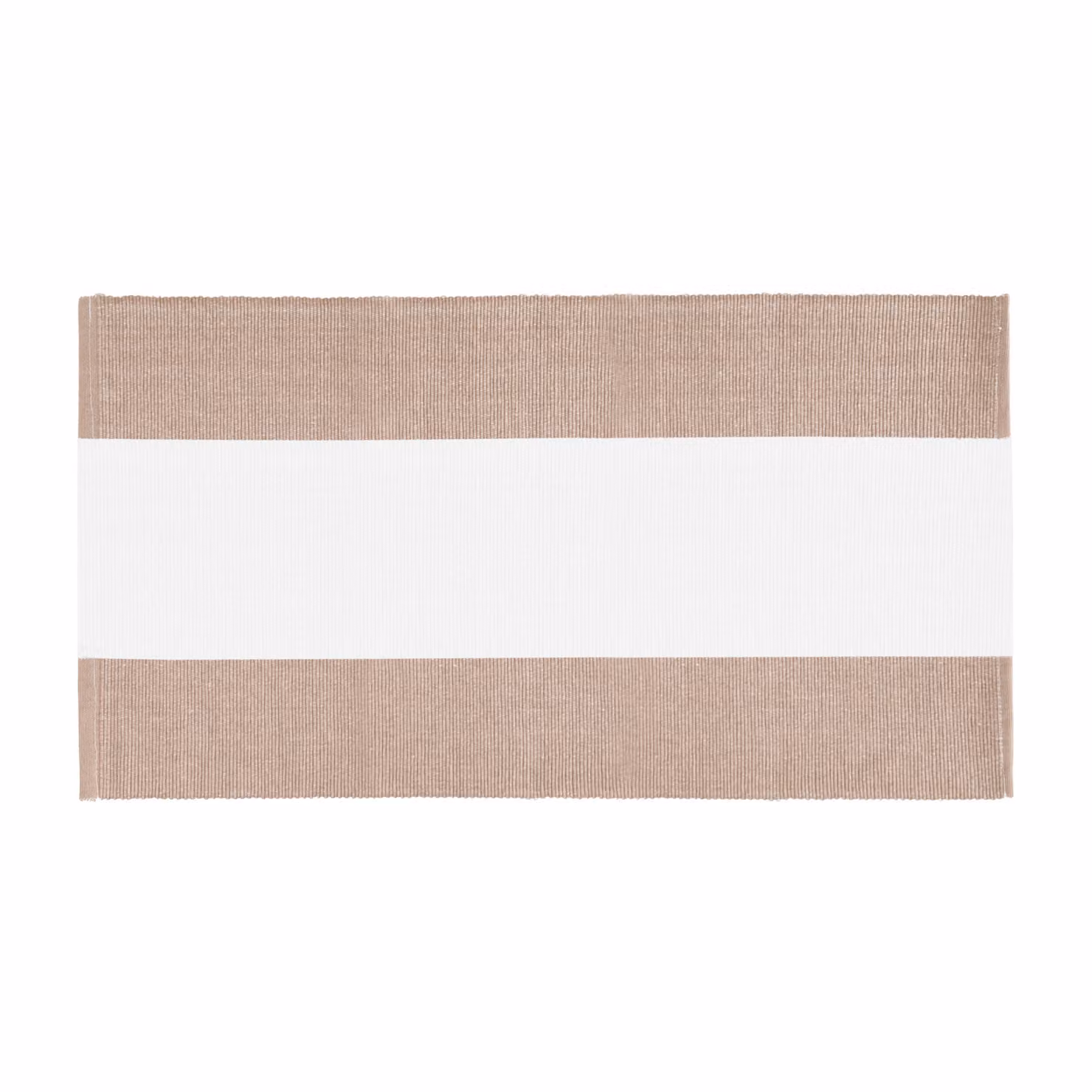 Runner KASANOVA in cotone a righe beige L 120 cm x P 40 cm – 2