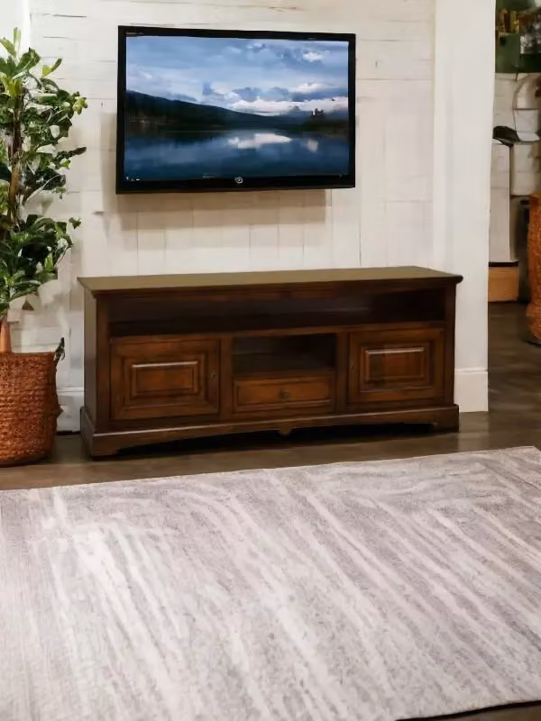 Mobile porta TV Goccia classico in legno tinta noce Mobili 2G L: 170 cm, P: 46 cm, H: 69 cm – 3