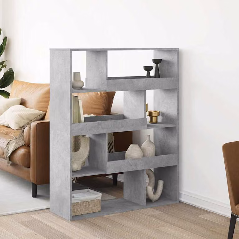 Divisorio per stanza vidaXL in MDF Grigio opaco L: 100 cm, P: 33 cm, H: 125,5 cm