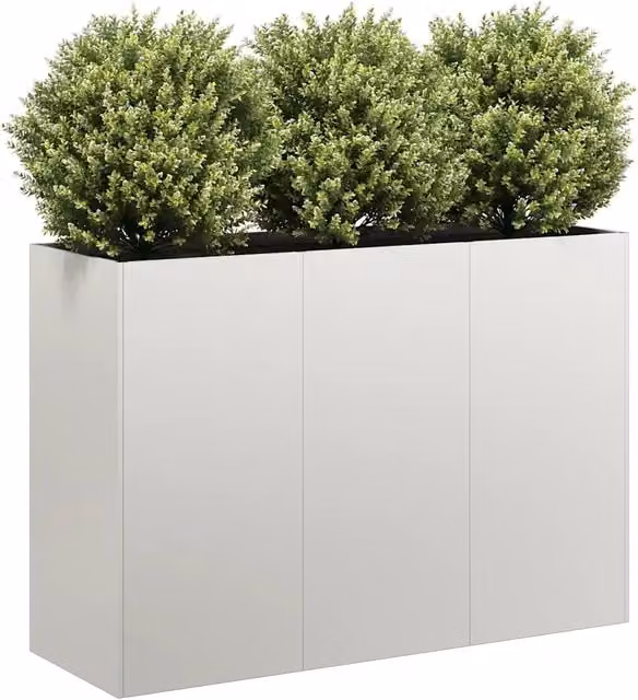 Fioriera 120x40x80 cm in Acciaio Inox 860721
