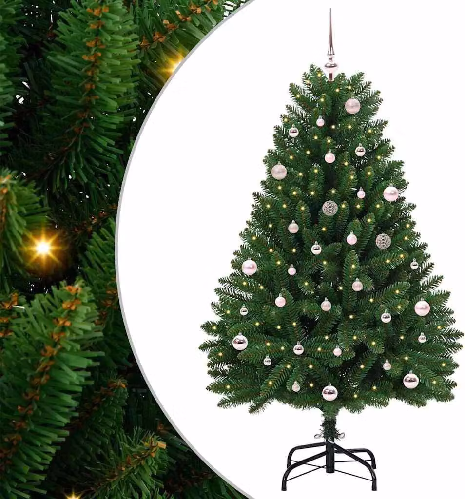 Albero di Natale artificiale Verde 150 cm PVC e Metallo