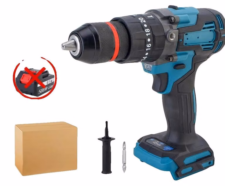 Trapano avvitatore a percussione, coppia 650 Nm, motore brushless, senza batteria, senza cavo, alimentazione 100V-240V, spina di tipo EU