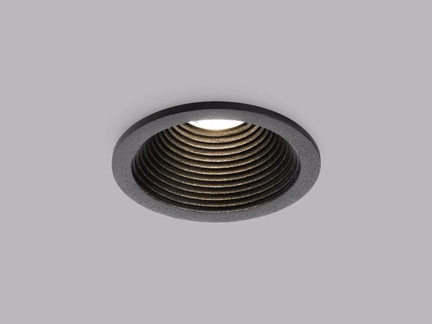 Apparecchio LED da incasso a soffitto SPLASH IP54, Variante: nero, 525 lm