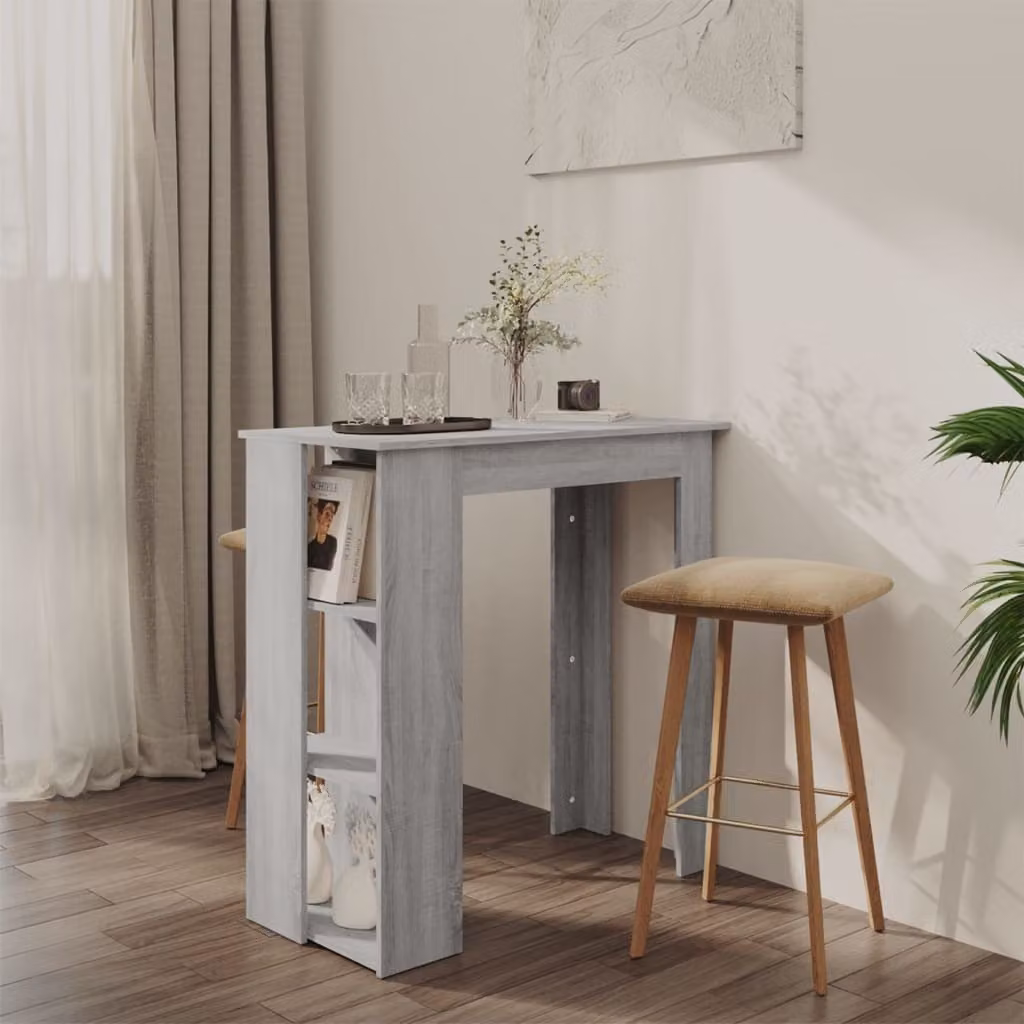 Maison Exclusive - Tavolo da bar con ripiano Grigio Sonoma 102x50x103,5 cm Materiale ligneo