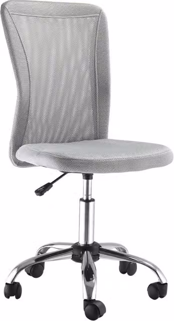 Sedia da ufficio girevole Xylo con schienale in rete, altezza regolabile, grigio, L: 43 cm, P: 58 cm, H: 90-100 cm