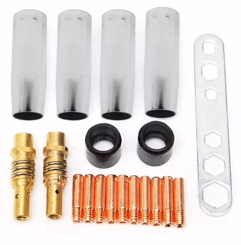 Kit di accessori per saldatura MB15 15AK - 19 pezzi - Elettrodi e supporti