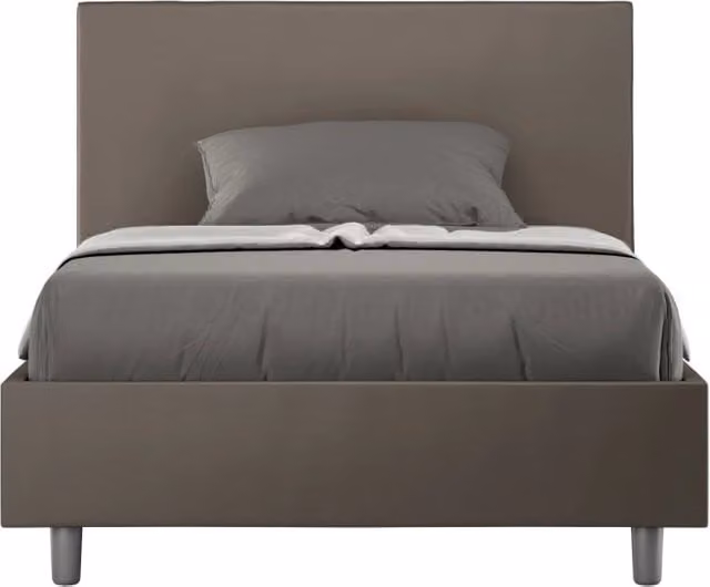 Letto 1 Piazza e Mezzo 120x210 cm Senza Rete Adele Cappuccino