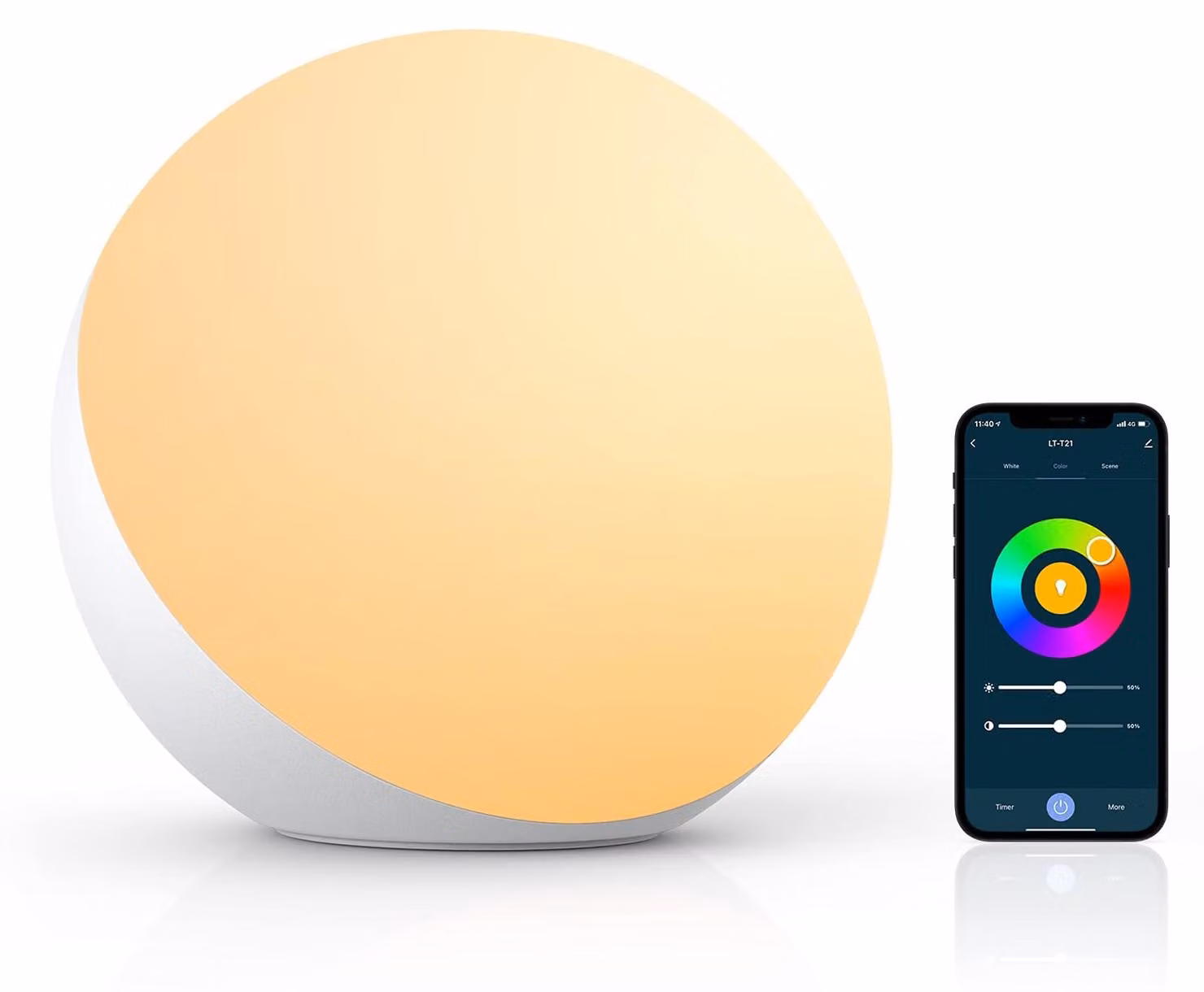Lampada da comodino Hifree, compatibile con Alexa e Google Home (24,93)