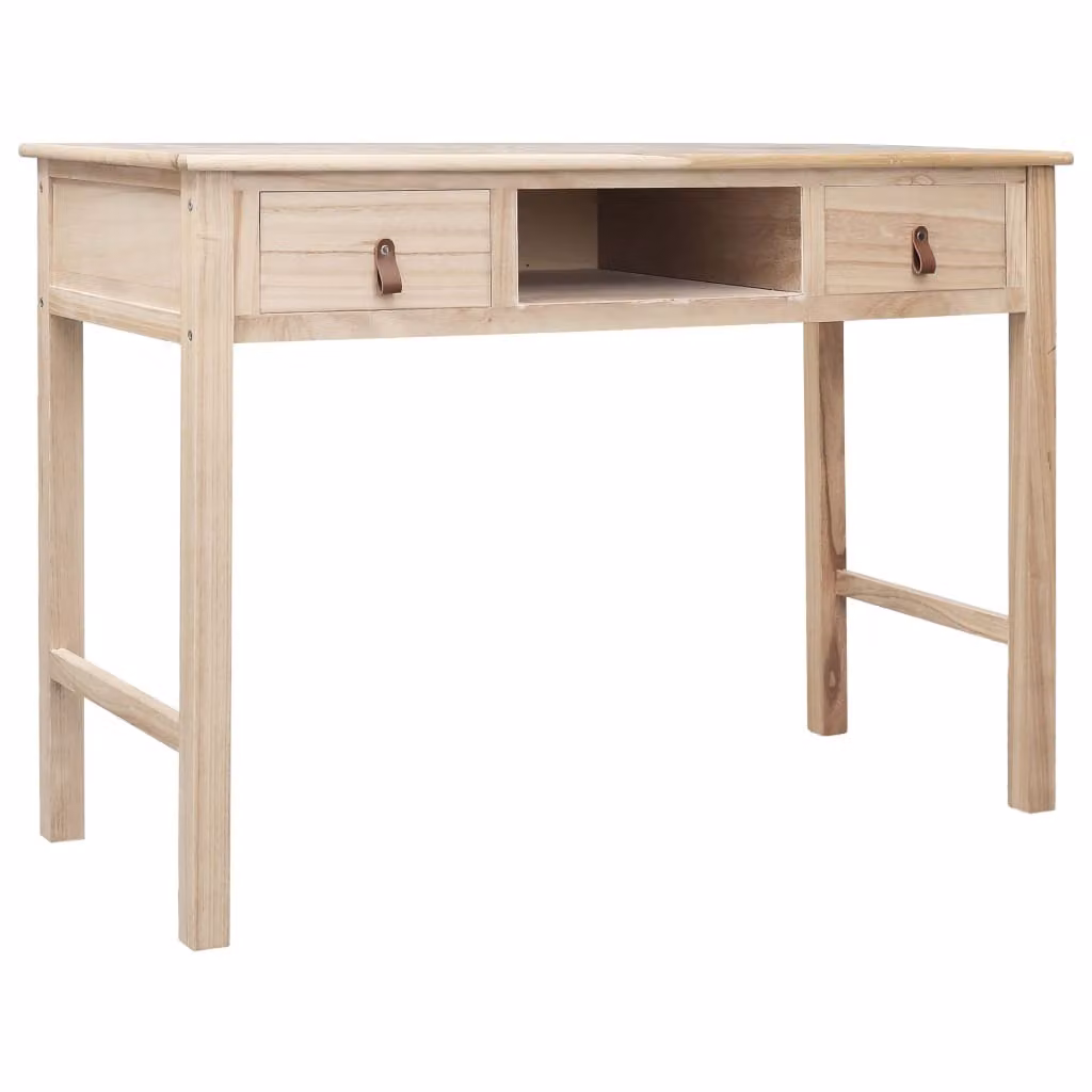 Maison Exclusive - Scrivania Natur 110 × 45 × 76 cm in legno