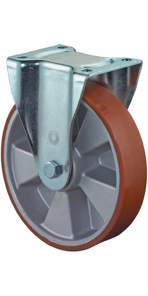 BS Ruote Ruote per carichi pesanti con piastra avvitabile cuscinetto a sfere in poliuretano 150 mm 550 kg - L610.B90.150
