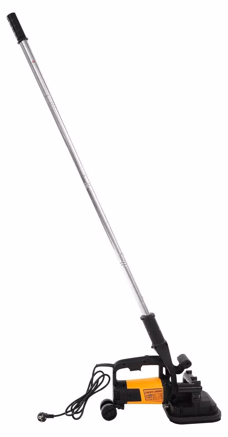 Set per levigatura del cemento - Levigatrice per cemento manuale da 3800W, 220V - Velocità: 0–6000 giri/min, 6 livelli - Diametro disco: 20 mm - Spina europea - Colore: giallo