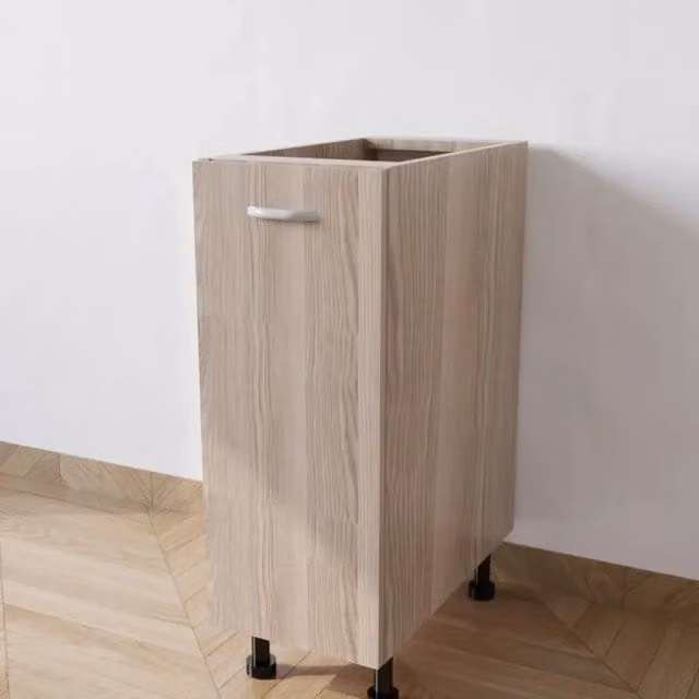Base cucina Calandrelli con 1 anta, finitura opaca legno Olmo, L: 30 cm, P: 55,5 cm, H: 72 cm
