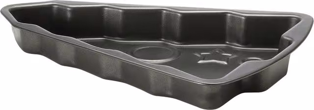 Stampo per torta ad albero di Natale Accademia Mugnano in alluminio antiaderente nero L: 29,5 cm, P: 40,5 cm, H: 4,5 cm
