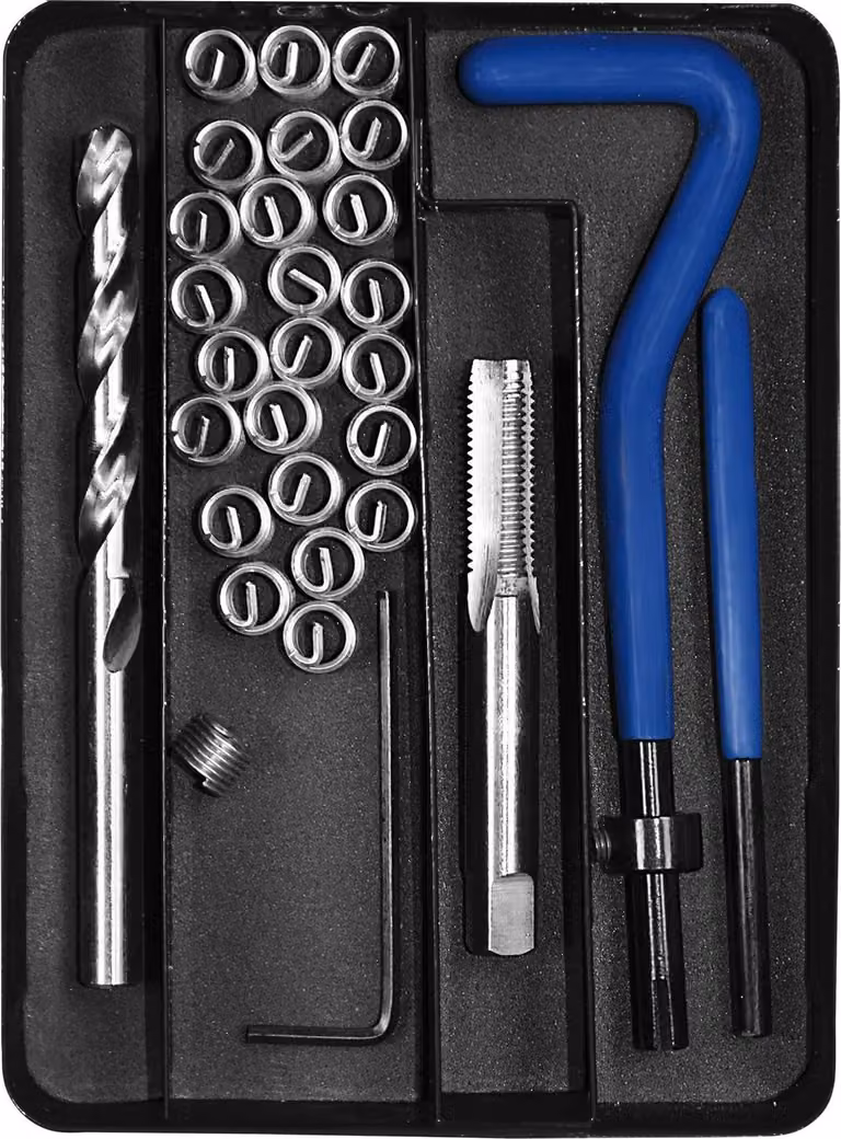 SW-Stahl 84017L Kit di riparazione della filettatura in cassetta di plastica M 5