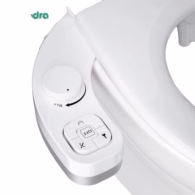 Attacco per sedile WC bidet, doppio ugello, pressione dell'acqua regolabile, 3-8 FR ES NL Europe