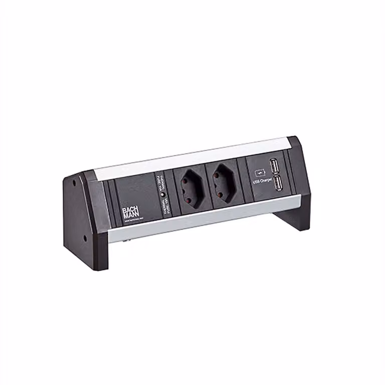 BACHMANN DESK 2xCH Caricatore USB, GST18 Svizzera