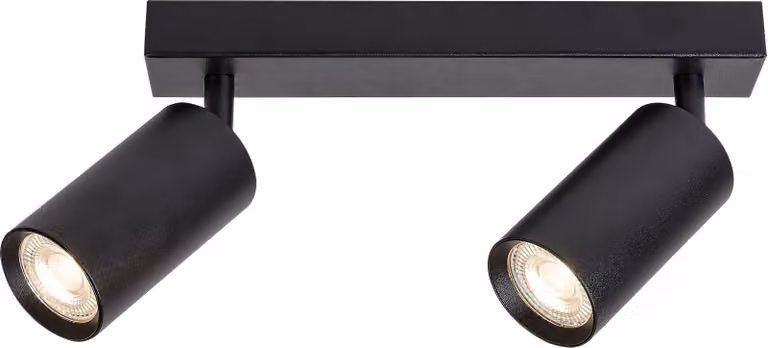 Faretto da parete e soffitto nero GU10 2x25W Solo 2085 Rabalux