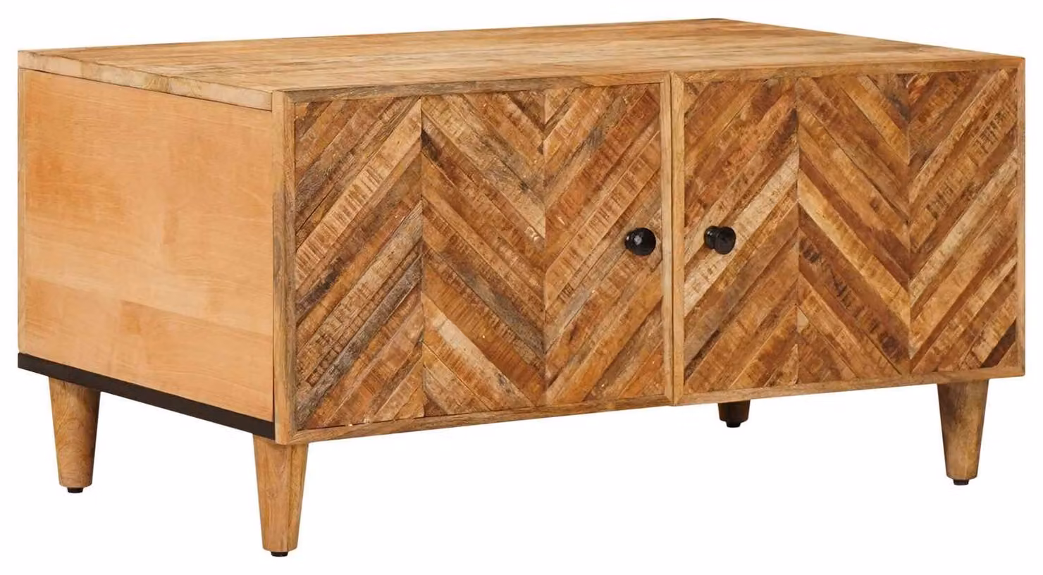 Maison Exclusive - Tavolino da caffè marrone, 80 x 50 x 40 cm, in legno massello di mango