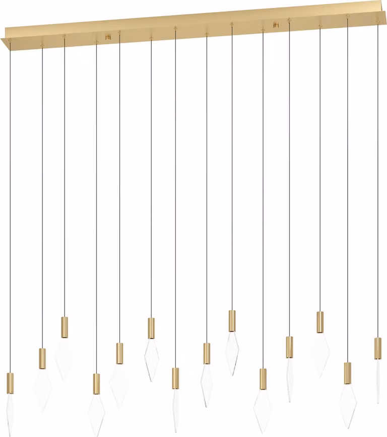 Lampada a sospensione LED Mirador di EGLO, elegante lampada a sospensione, lampada a grappolo in metallo con elementi in vetro acrilico, lampada a sospensione bianco caldo, 140 cm