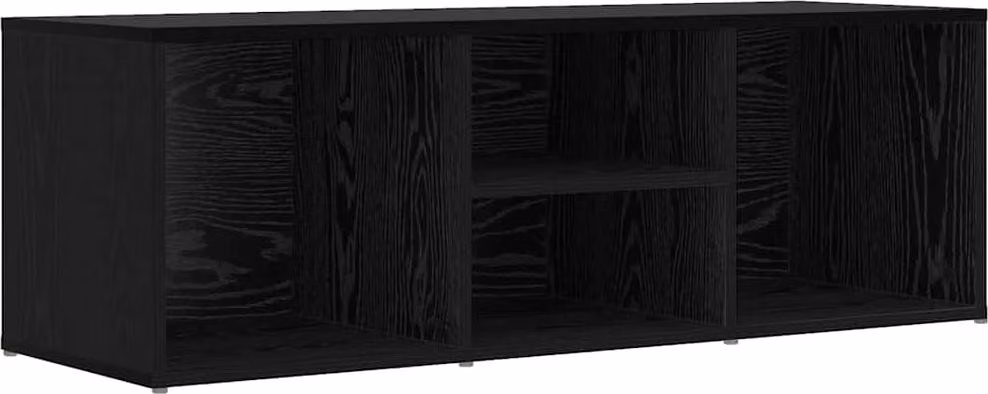 Panca per scarpe Rovere Nero 102 x 35 x 35 cm Legno multistrato