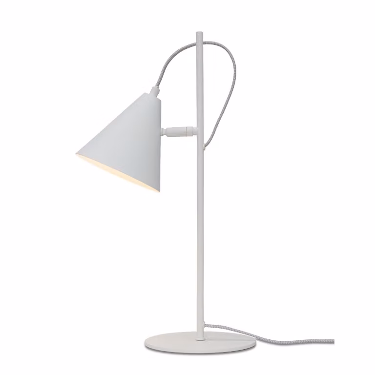 si tratta di RoMi - Lampada da tavolo Lisbon - Bianco - 18x29x50,5cm Lampada da tavolo - Lampada da comodino, soggiorno, camera da letto