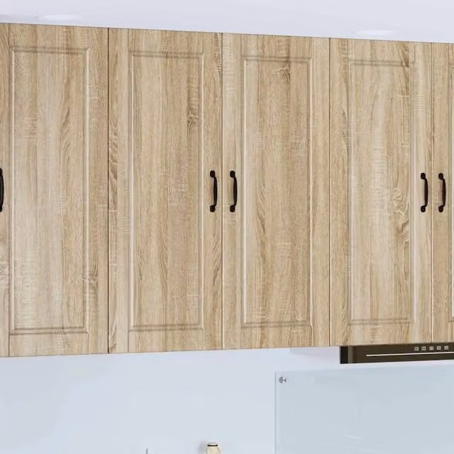 Armadietto a muro moderno vidaXL in legno color rovere, L: 80 cm, P: 31 cm, H: 100 cm