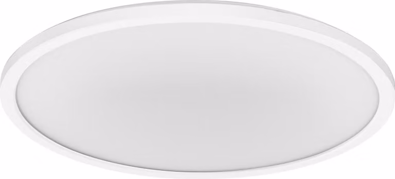 LEDVANCE ORBIS Ultra Slim plafoniera 400mm, bianco, 22W, 2720lm, luce bianca calda omogenea (3000K) + retroilluminazione, dimmerabilità a tre livelli tramite interruttore a parete, ultrapiatto, classe di protezione IP20