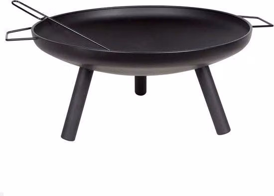 Griglia da falò con attrezzo per la carne - dimensioni robuste (59 x 72,5 x 28 cm) - ferro - piano cottura da esterno per il campeggio