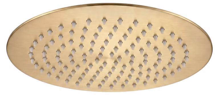 Rea Soffione Doccia Rotondo Js-p014bg 25cm Brush Gold