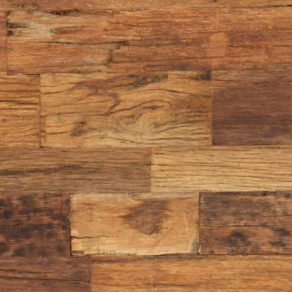 vidaXL Tavolino in legno massiccio antico 100x60x38 cm